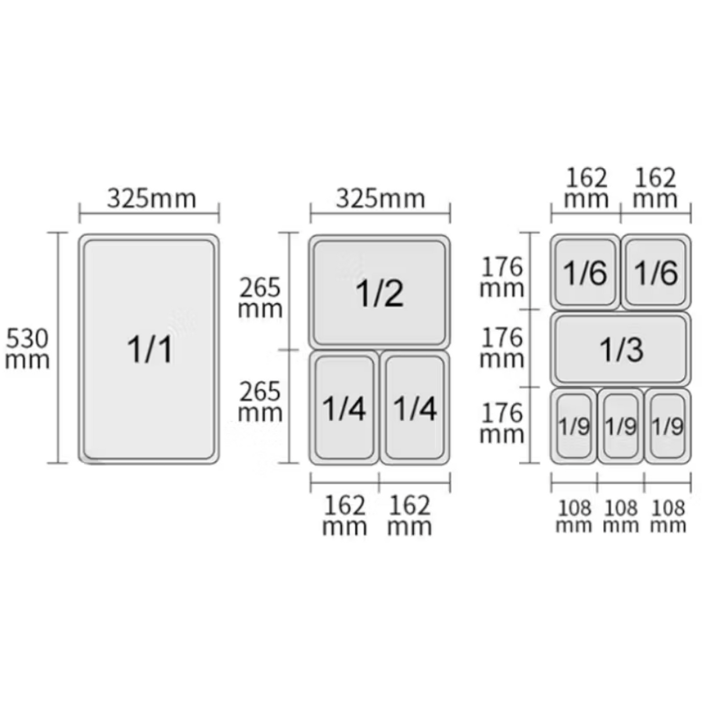GN-Deckel Polycarbonat, GN 1/1-1/6,