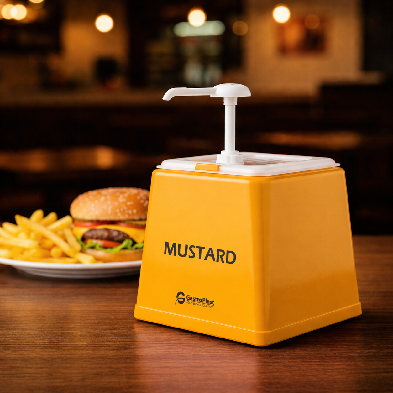 Saucenspender 2,5 L mit farbigem Stativ