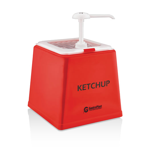 Saucenspender 2,5 L mit farbigem Stativ