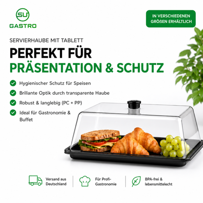 Abdeckhaube inkl. Serviertablett, GN 1/1-1/3