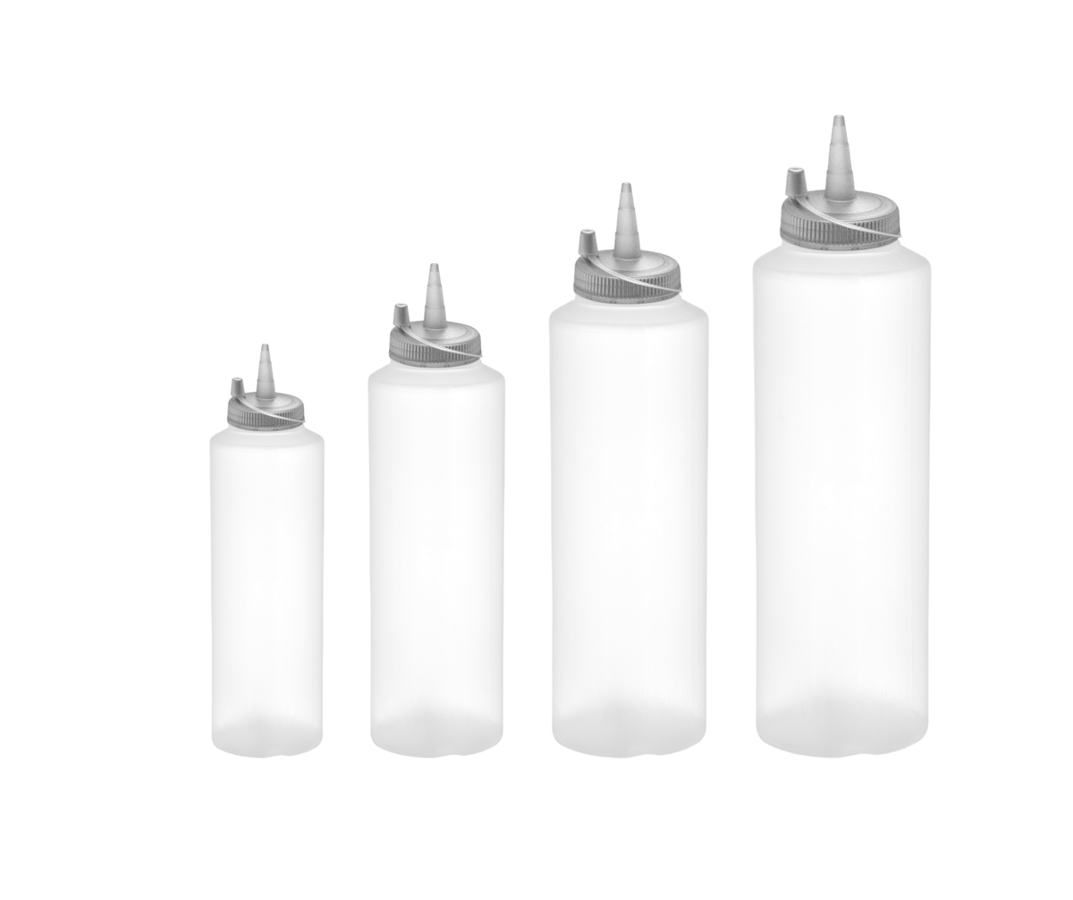 Saucenflasche/Quetschflasche mit Deckel- 8er Pack – SU Gastro