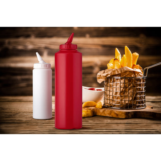 Saucenflasche rotierbare Spitze