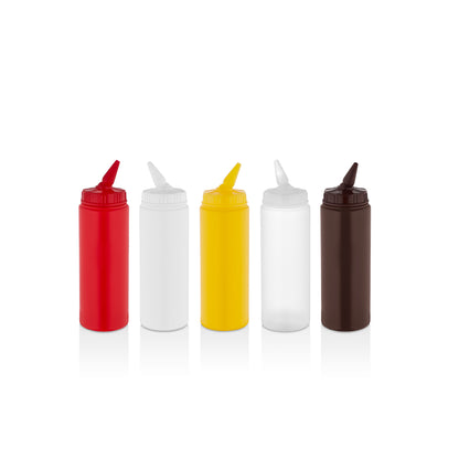 Saucenflasche rotierbare Spitze